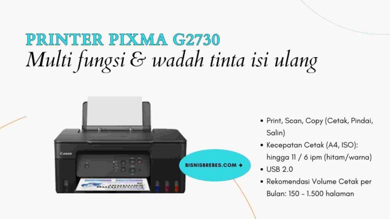 Produktif dari Rumah bersama Printer Pixma G2730