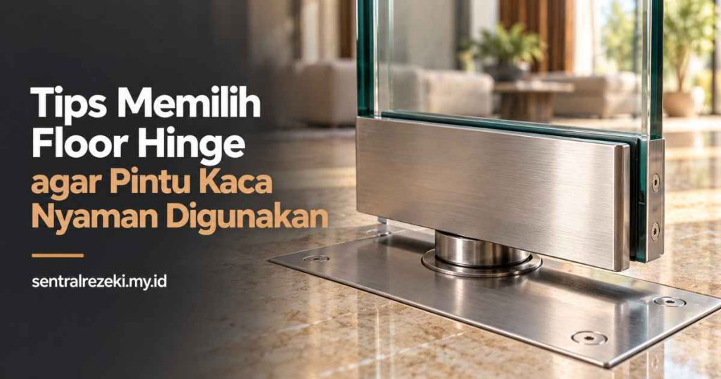Tips Memilih Floor Hinge agar Pintu Kaca Nyaman Digunakan
