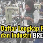 Daftar Lengkap Pabrik dan Industri di Kabupaten Brebes, Jawa Tengah