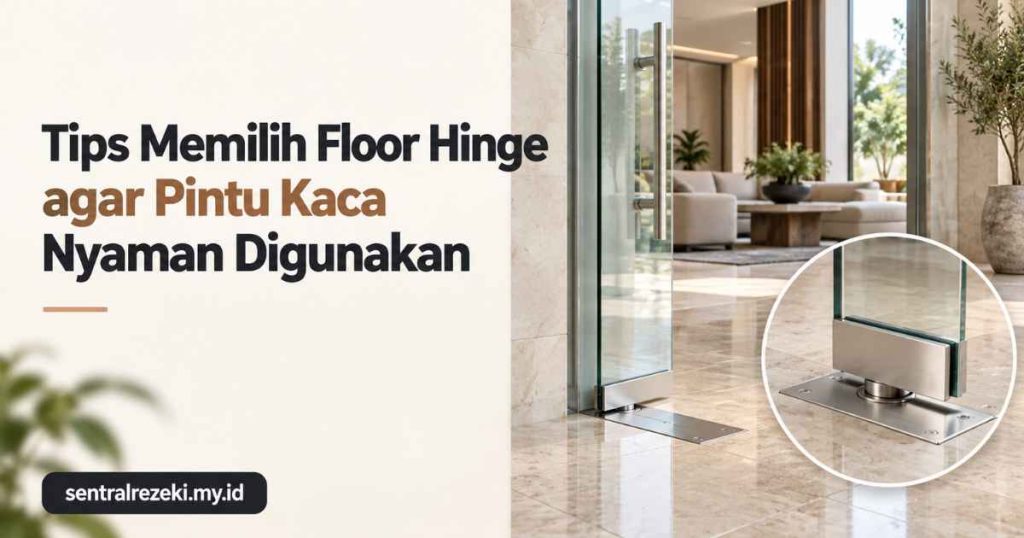 Tips Memilih Floor Hinge agar Pintu Kaca Nyaman Digunakan